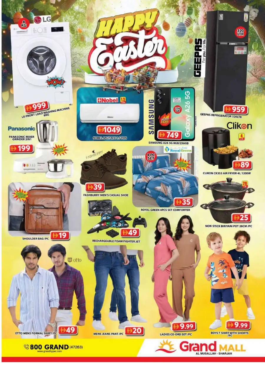 Grand Mall Sharjah Easter Offers - Supermarket Deals April 2-5, 2026