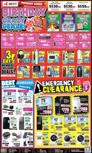 Best Denki Birthday Crazy Deals | Ends 10 Apr In Best Denki Singapore