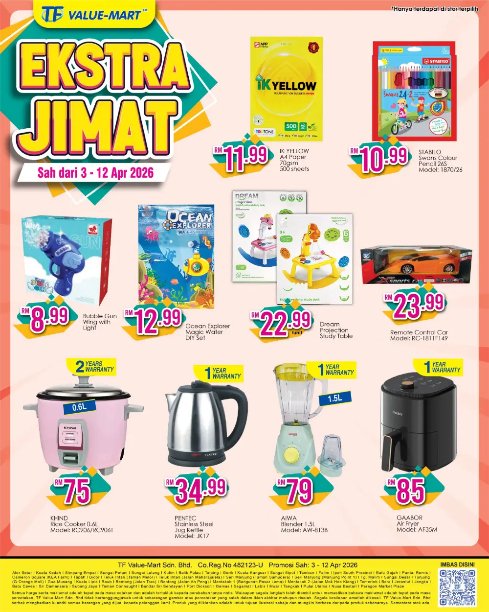 TF Value-Mart Malaysia Ekstra Jimat | Ends 12 Apr