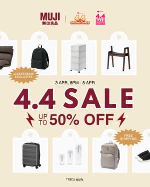 MUJI Singapore 4.4 Sale Up To 50% OFF | Ends 8 Apr In MUJI Singapore