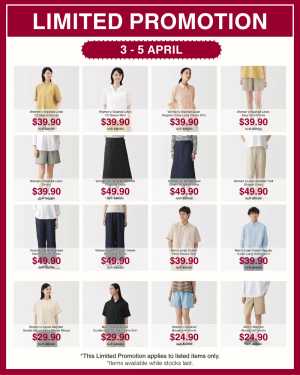 MUJI Singapore Limited Promotion | Ends 5 Apr In MUJI Singapore