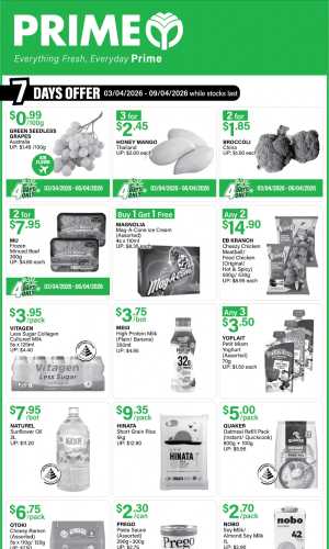 Prime Singapore 7 Days Sale | Ends Thursday In Prime Supermarket Singapore