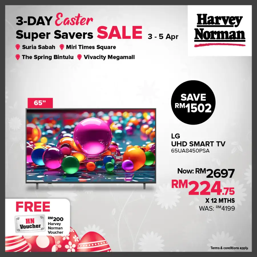 Harvey Norman Malaysia Easter Sale | Ends Sunday