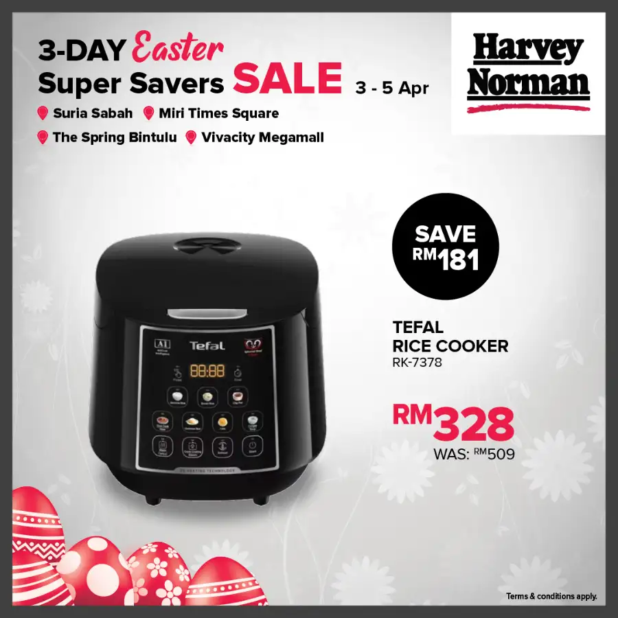Harvey Norman Malaysia Easter Sale | Ends Sunday