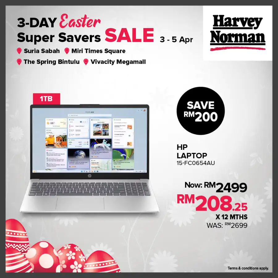 Harvey Norman Malaysia Easter Sale | Ends Sunday
