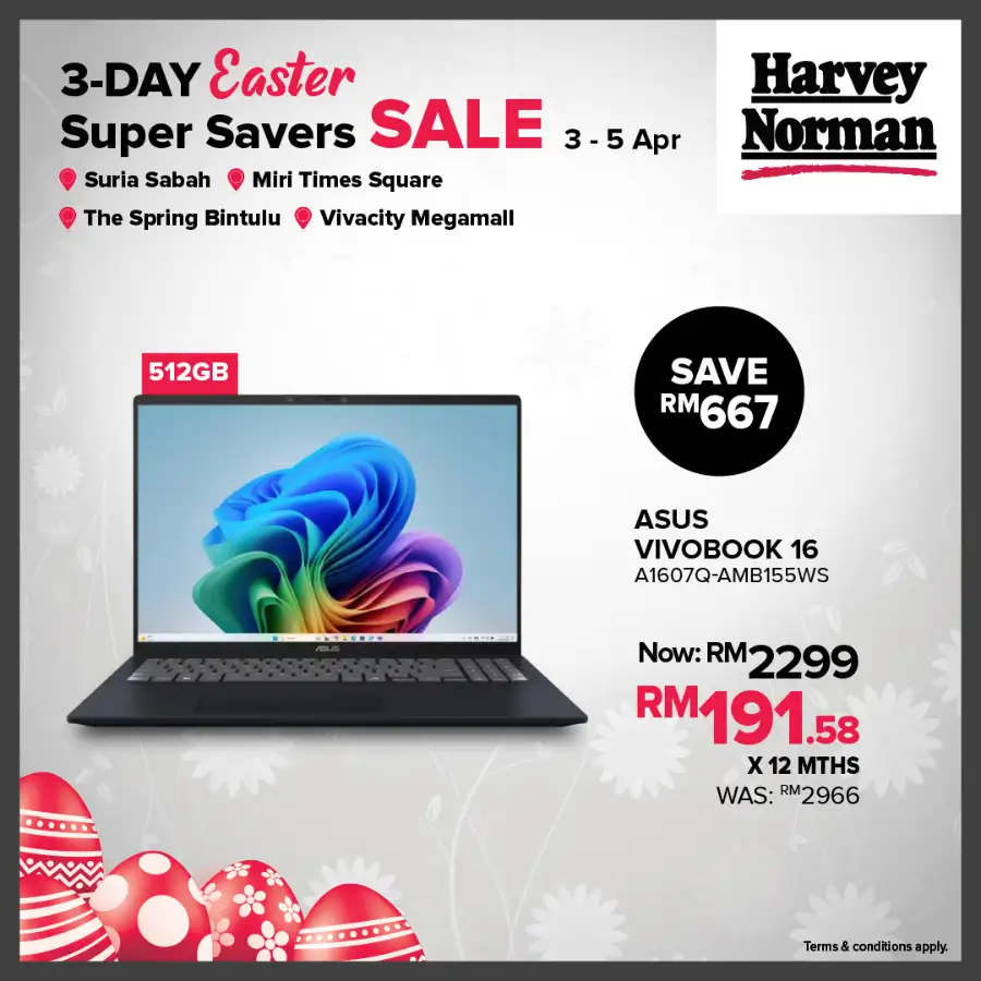 Harvey Norman Malaysia Easter Sale | Ends Sunday