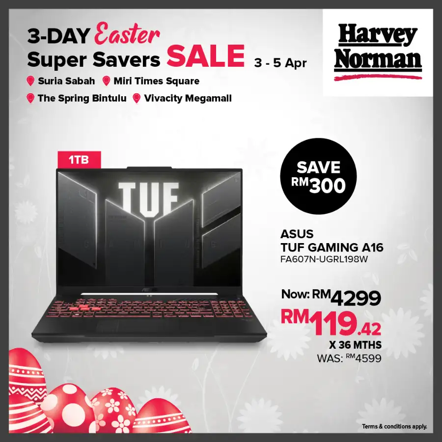 Harvey Norman Malaysia Easter Sale | Ends Sunday