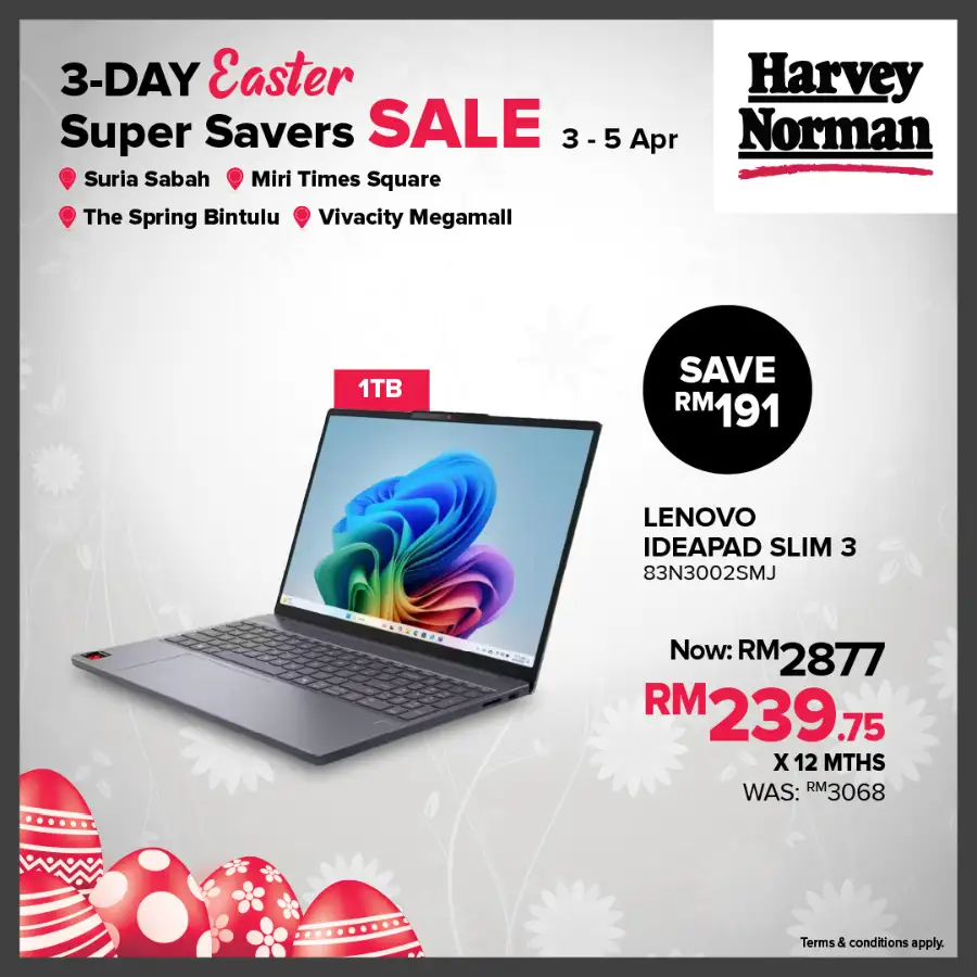 Harvey Norman Malaysia Easter Sale | Ends Sunday