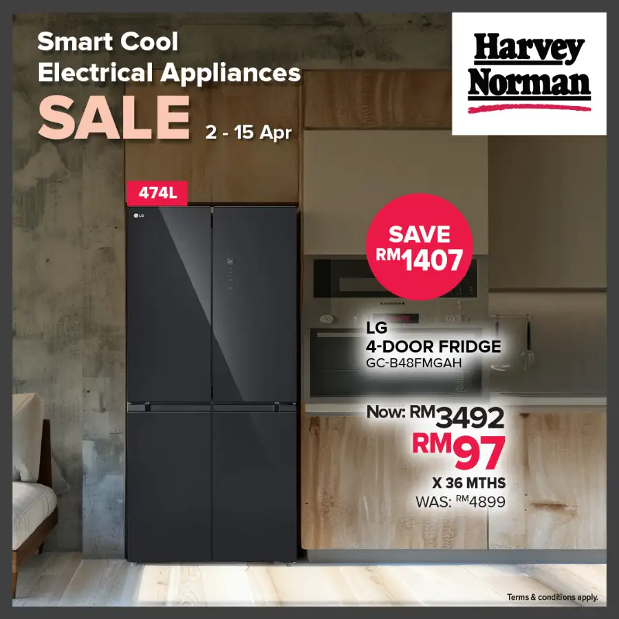 Harvey Norman Malaysia Smart Cool Sale | Ends Apr 15