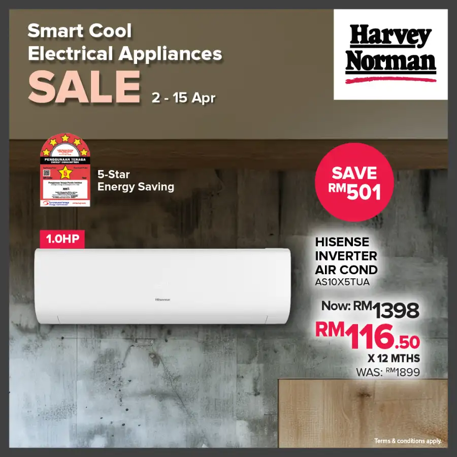 Harvey Norman Malaysia Smart Cool Sale | Ends Apr 15