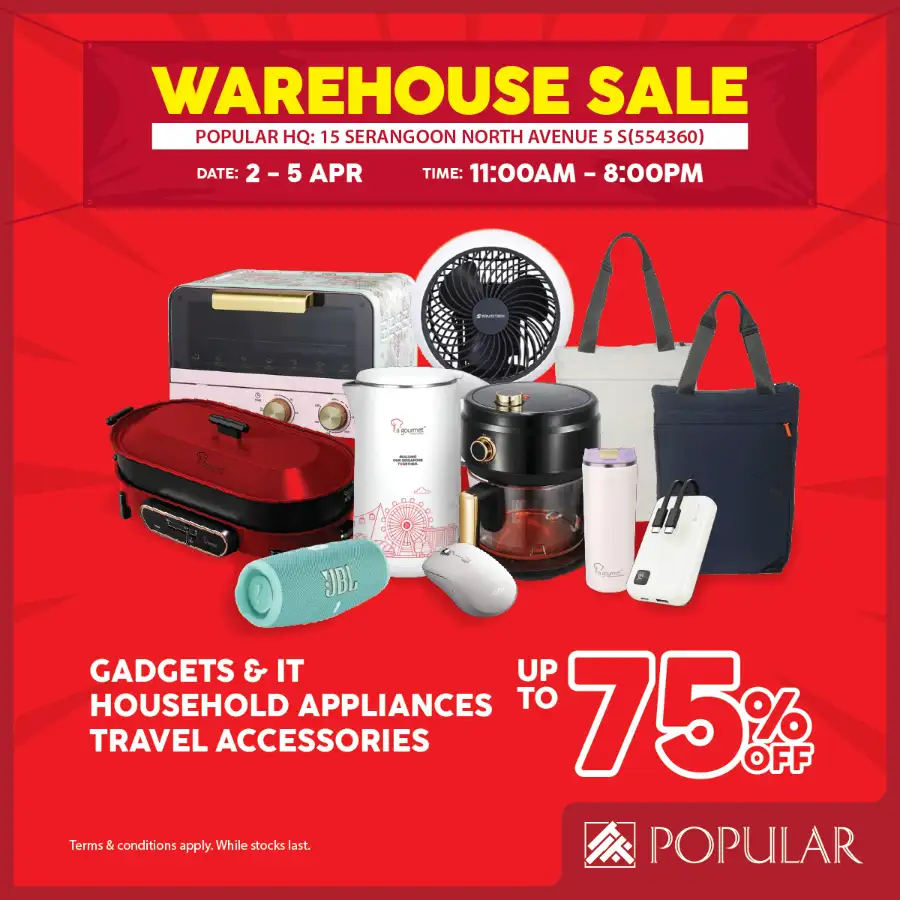 Popular Bookstore Singapore Warehouse Sale | Ends 5 Apr