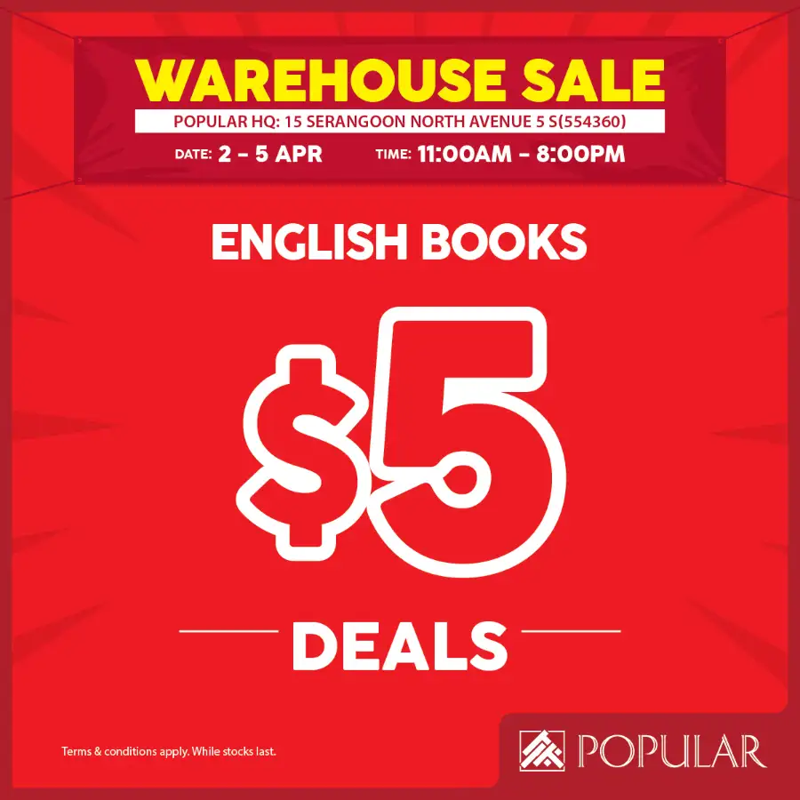 Popular Bookstore Singapore Warehouse Sale | Ends 5 Apr