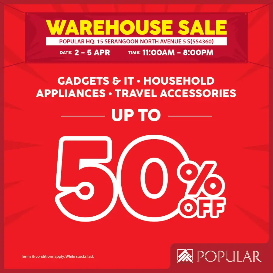 Popular Bookstore Singapore Warehouse Sale | Ends 5 Apr