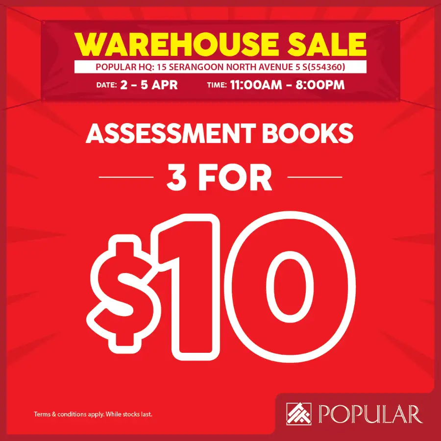 Popular Bookstore Singapore Warehouse Sale | Ends 5 Apr