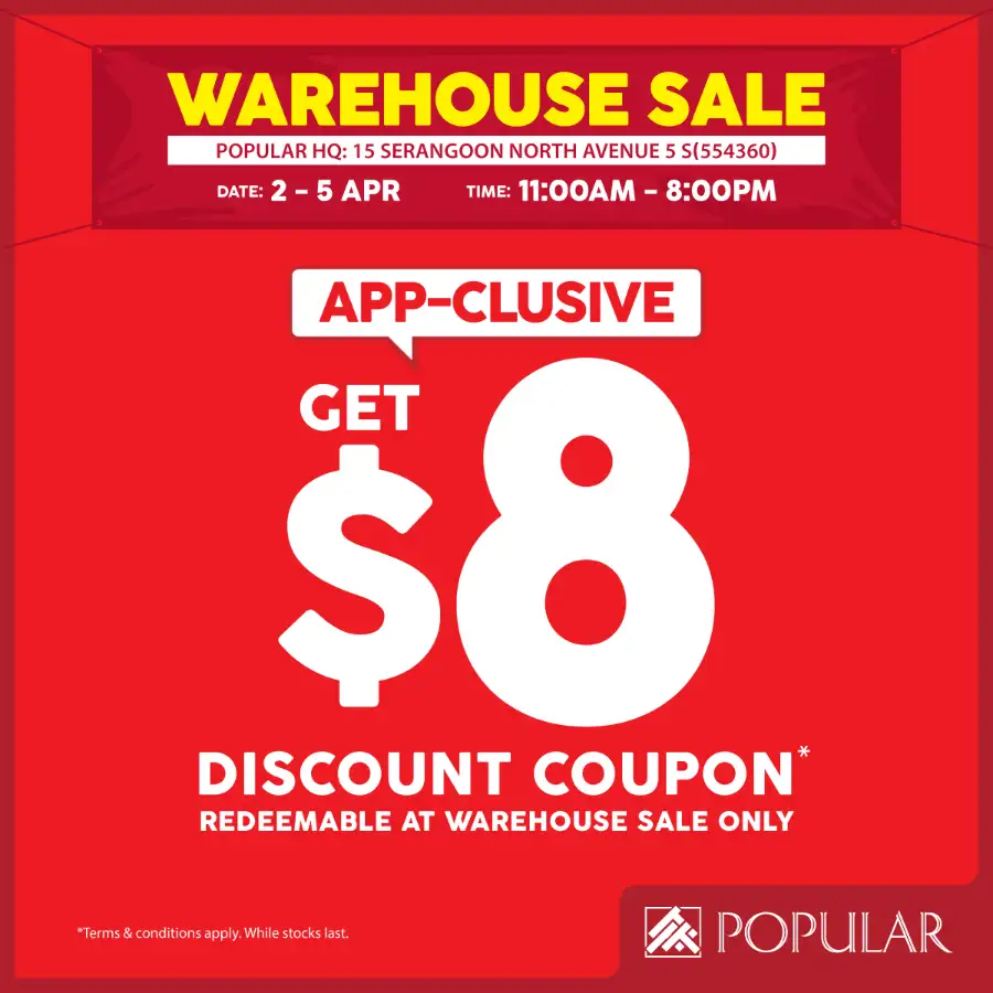 Popular Bookstore Singapore Warehouse Sale | Ends 5 Apr