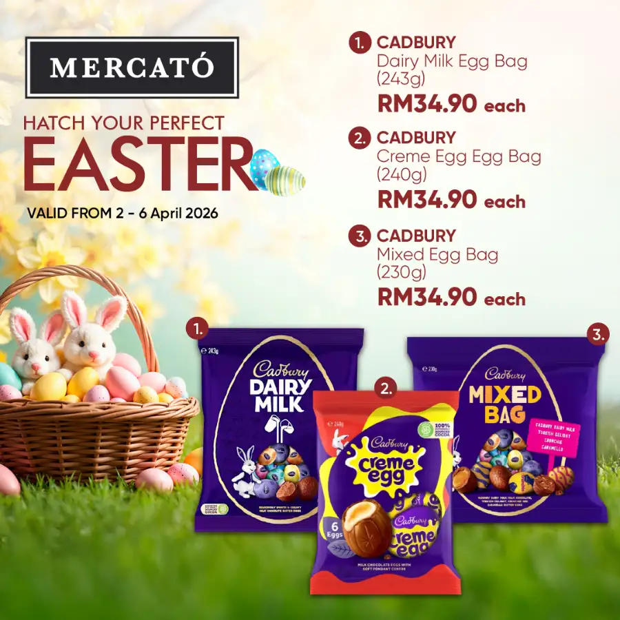 Mercato Malaysia Easter Sale | Ends 6 Apr