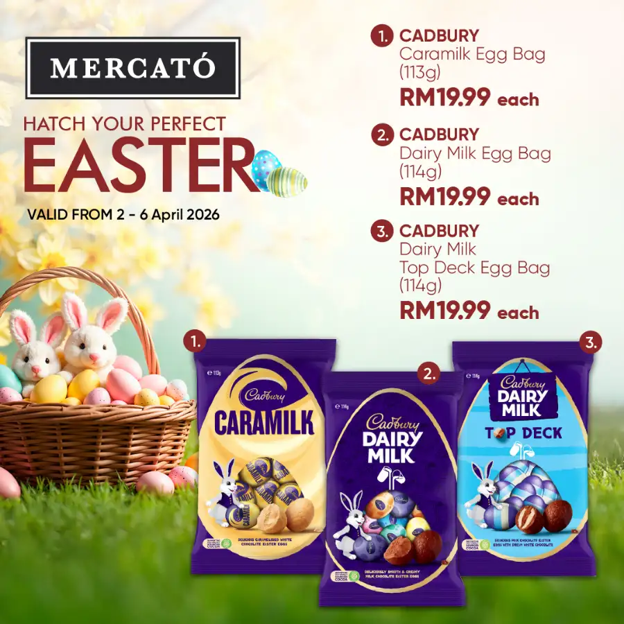 Mercato Malaysia Easter Sale | Ends 6 Apr