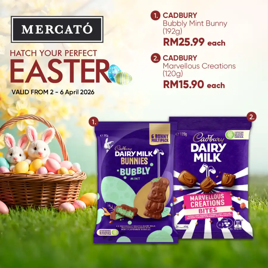 Mercato Malaysia Easter Sale | Ends 6 Apr