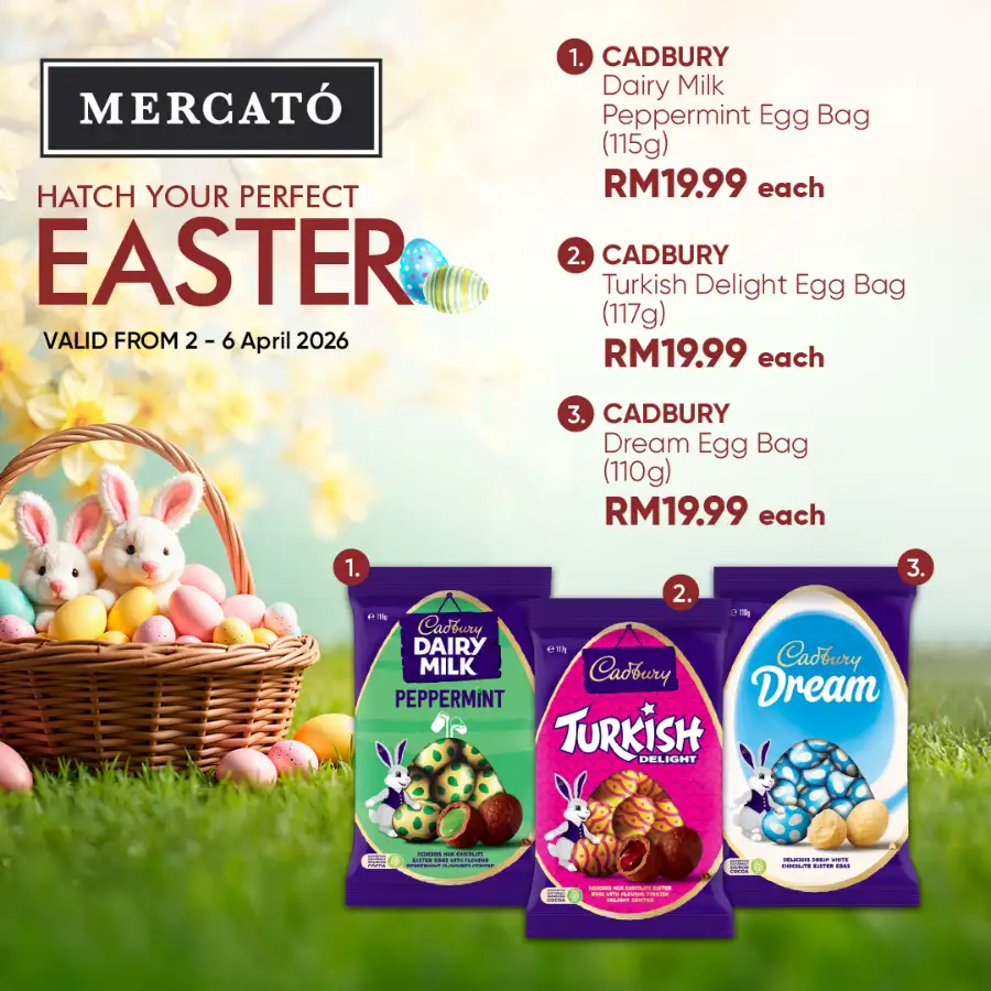 Mercato Malaysia Easter Sale | Ends 6 Apr