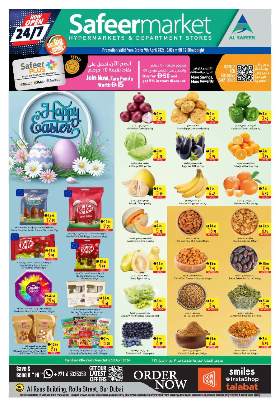 Safeer Market Bur Dubai | 24/7 Grocery Offers & Easter Deals