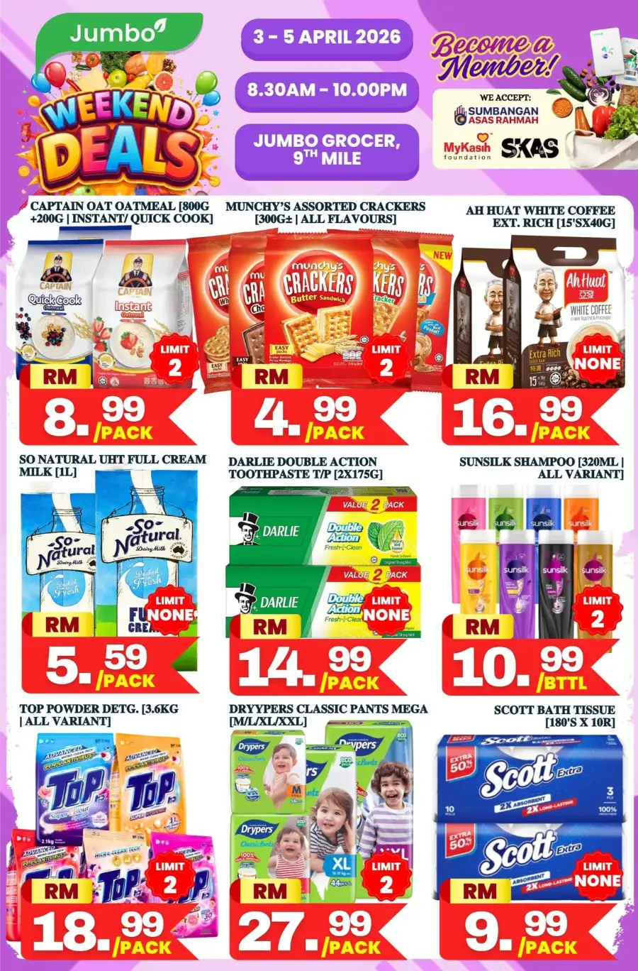 Jumbo Grocer 9th Mile Weekend Deals | Ends 5 Apr