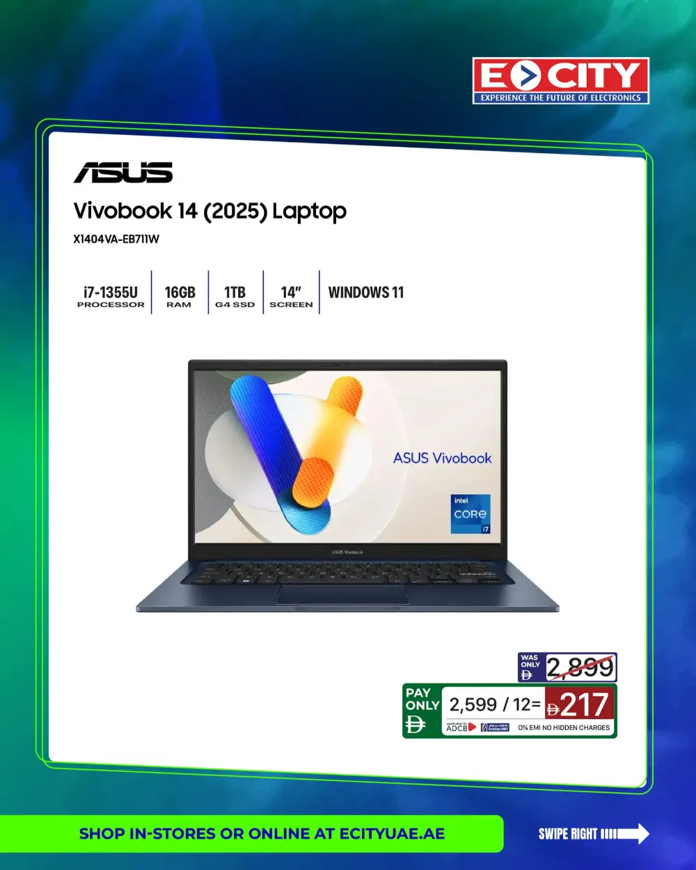 ECity UAE Work From Home Offers | 0% EMI & Free Delivery