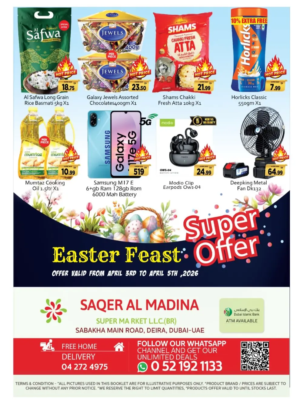 Saqer Al Madina Deira Easter Feast Offer | Ends April 05