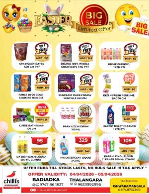 Easter Big Sale In Chillis Hypermarket Kasaragod