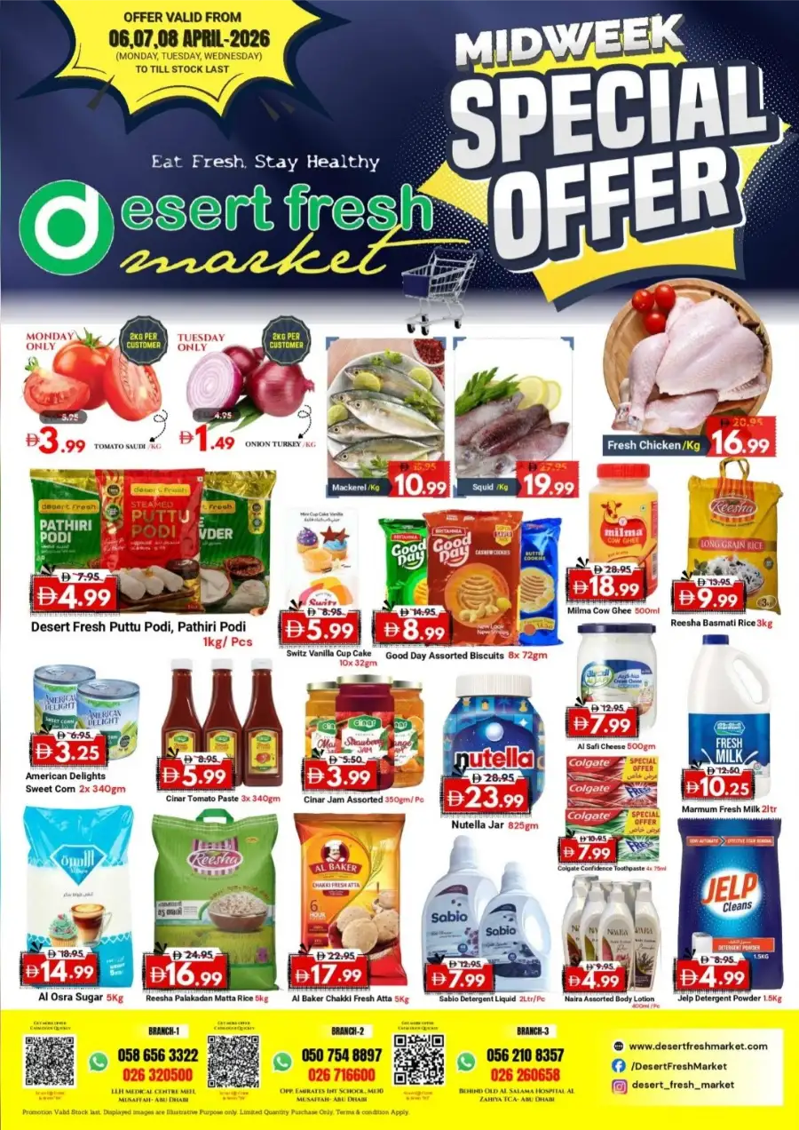 Desert Fresh Market Abu Dhabi Midweek Special - April 2026