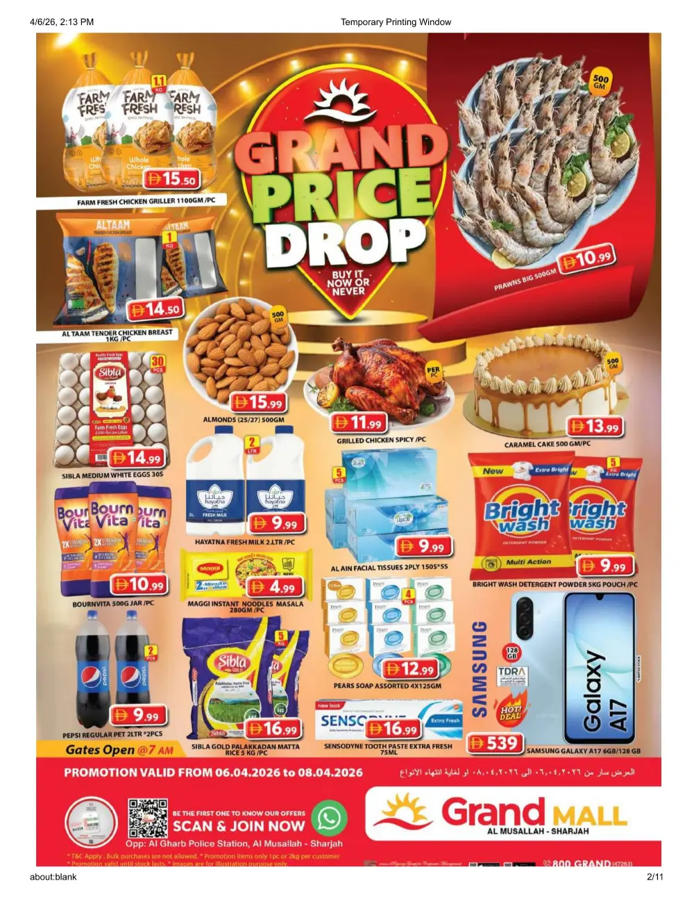Grand Mall Sharjah | Grand Price Drop | Ends Wednesday