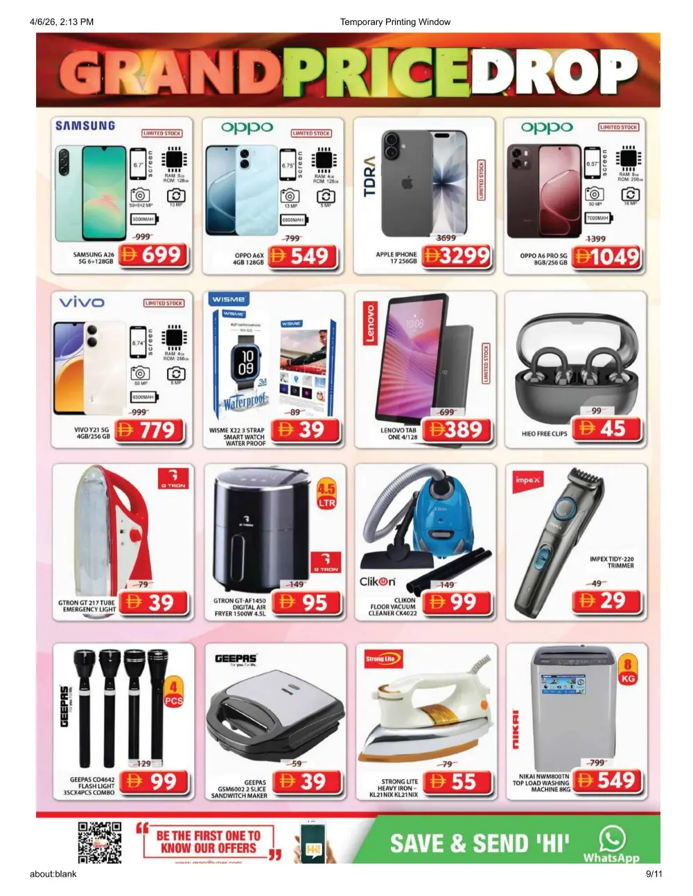 Grand Mall Sharjah | Grand Price Drop | Ends Wednesday