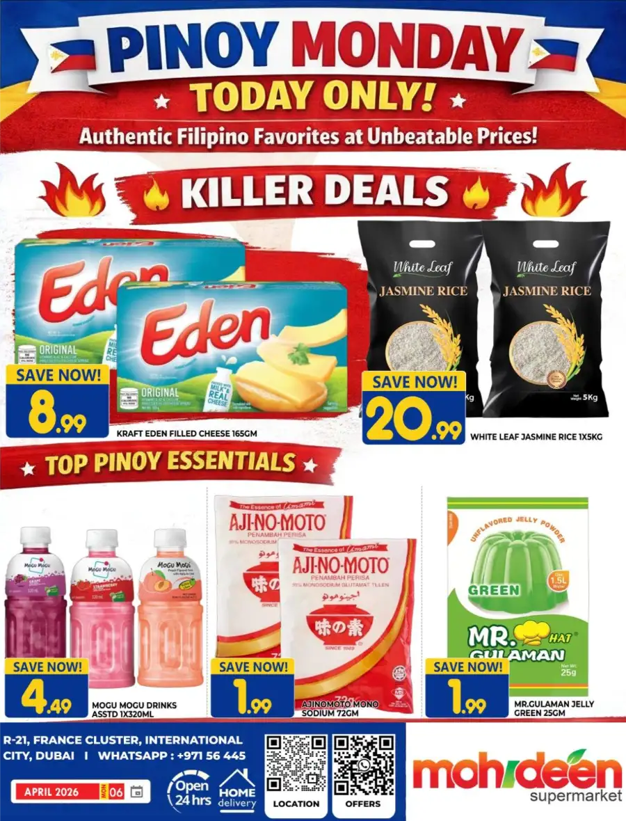 Mohideen Supermarket Dubai Pinoy Monday Deals - April 2026