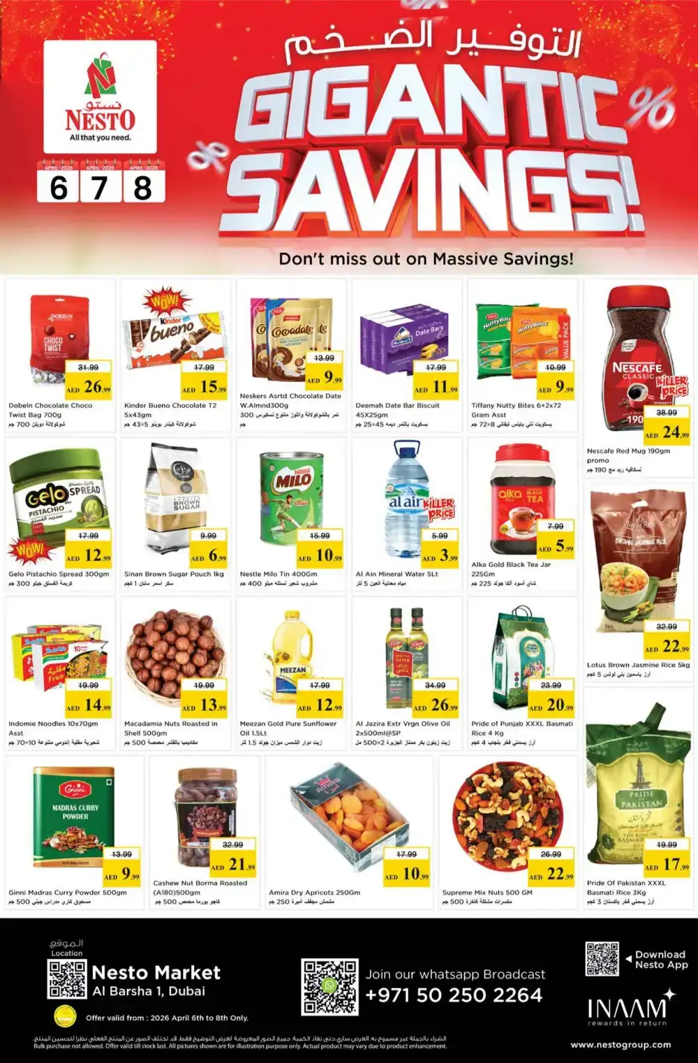 Nesto Al Barsha 1 Gigantic Savings: Top Deals on Groceries!