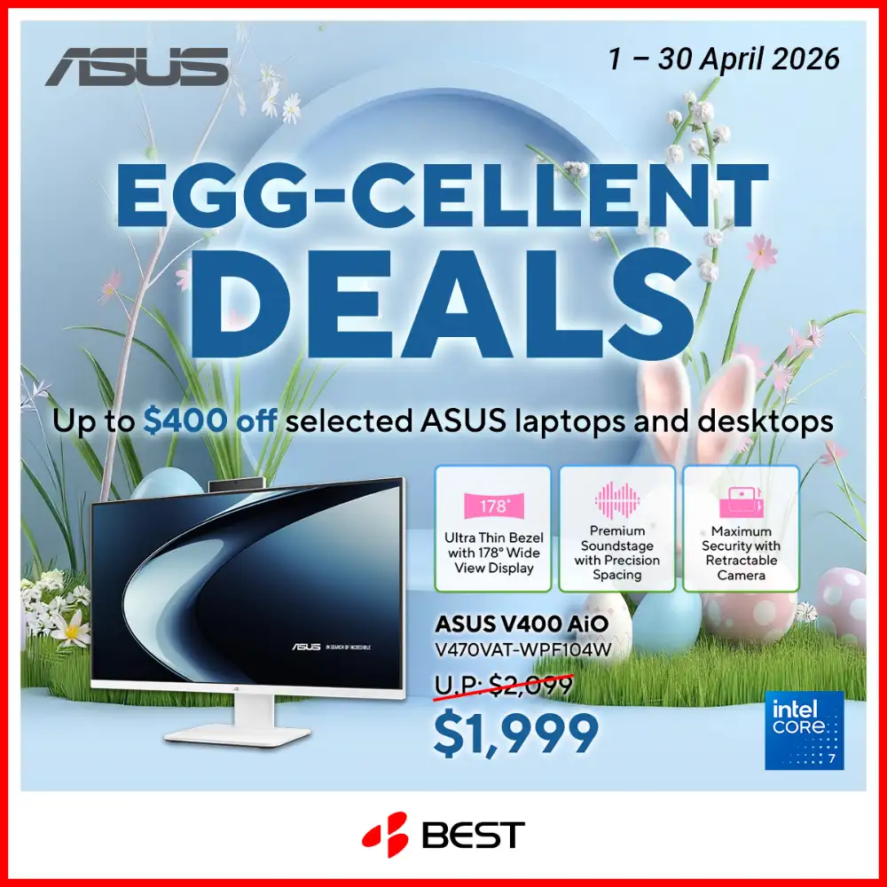 BEST Denki Singapore ASUS TUF Gaming Sale – Up to $400 Off