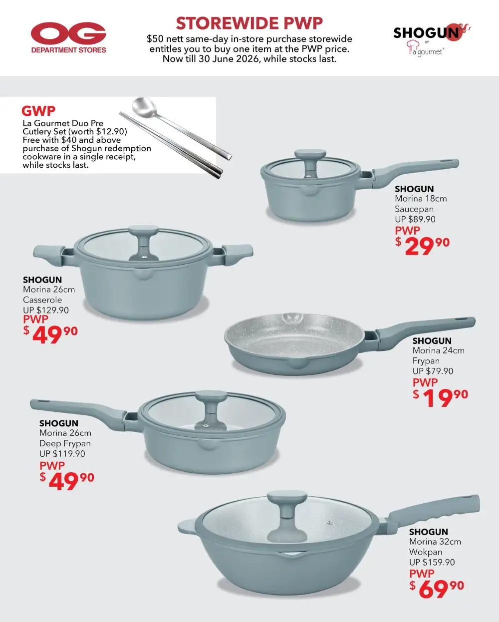 OG Singapore Shogun Morina PWP – Cookware Deals