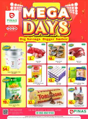 PINAS Supermarket Riyadh Mega Days - Big Savings & Offers In Pinas Supermarket Riyadh