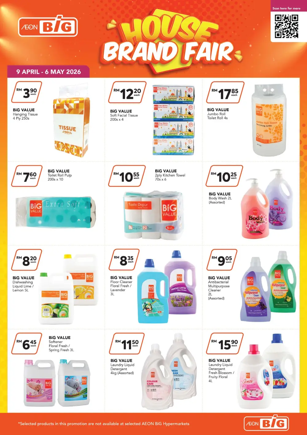 AEON BiG Malaysia House Brand Fair | Ends 06 May