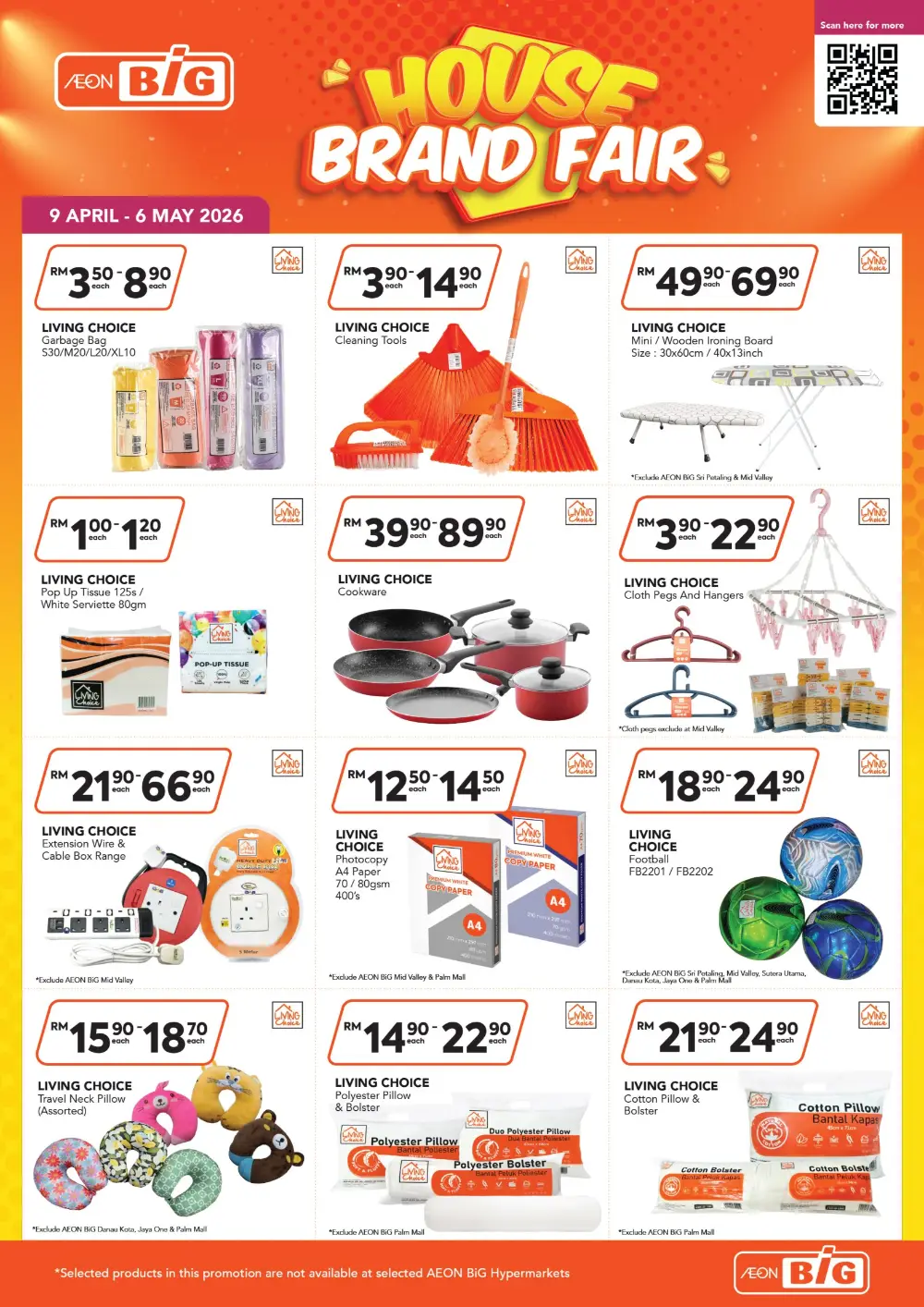 AEON BiG Malaysia House Brand Fair | Ends 06 May
