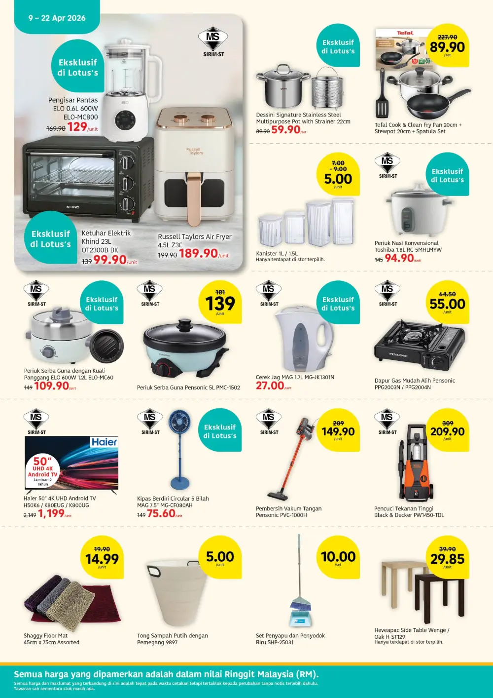 Lotus's Malaysia LotussLebihMurah | Ends 22 Apr