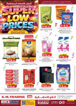 KM Trading Fujairah Weekend Sale | Ends 19 April In K.M Trading Fujairah
