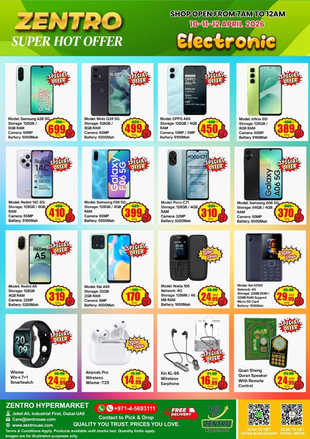 Zentro Jebel Ali Super Hot Offer | Ends 12 April