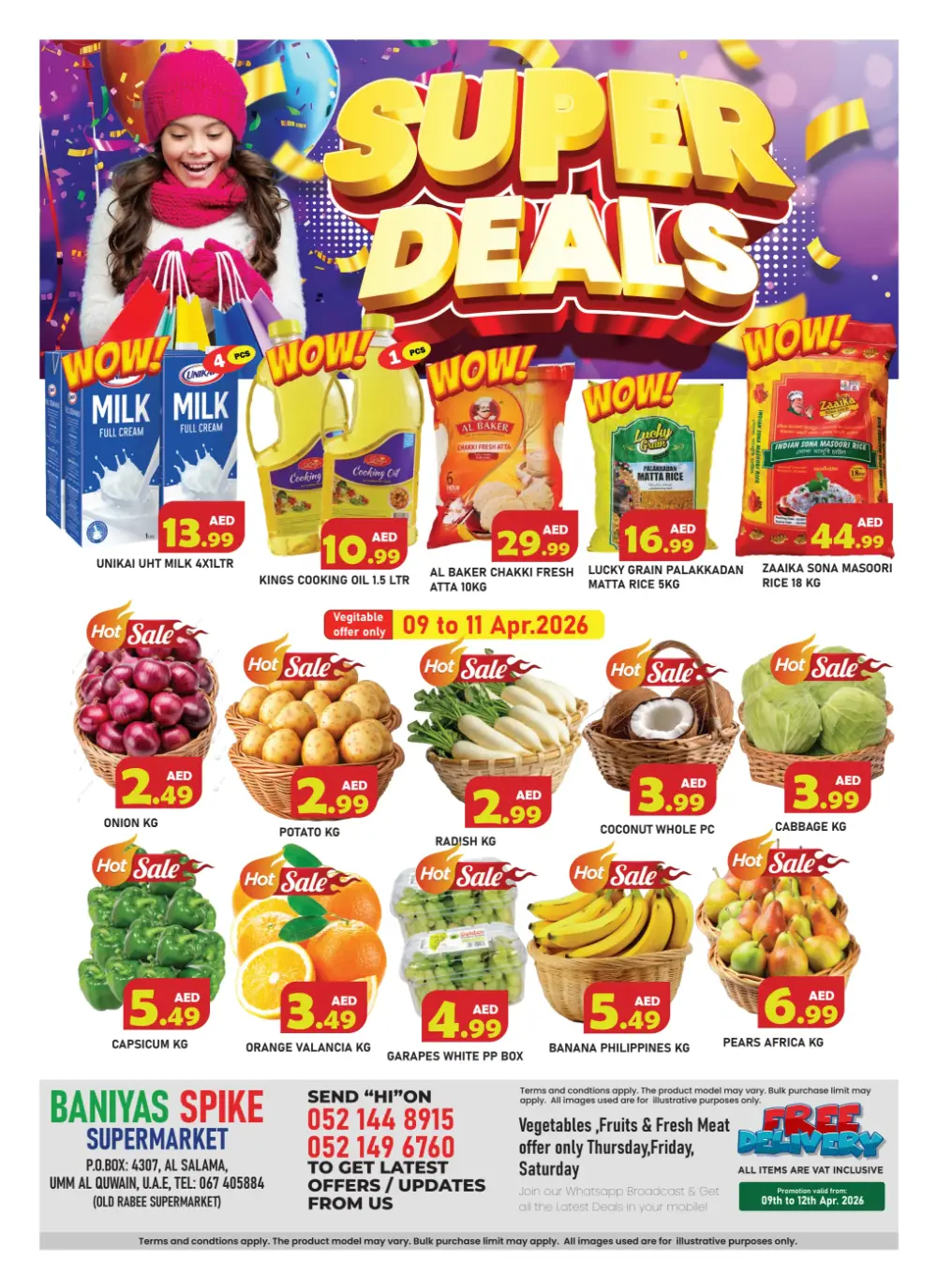 Baniyas Spike Umm Al Quwain Super Deals | Ends Sunday