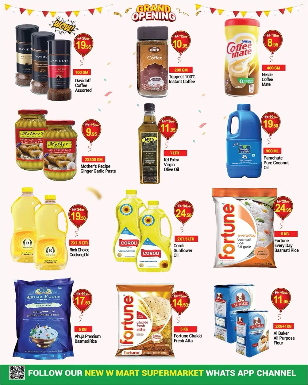 New W Mart Dubai Grand Opening Deals | Ends Thursday
