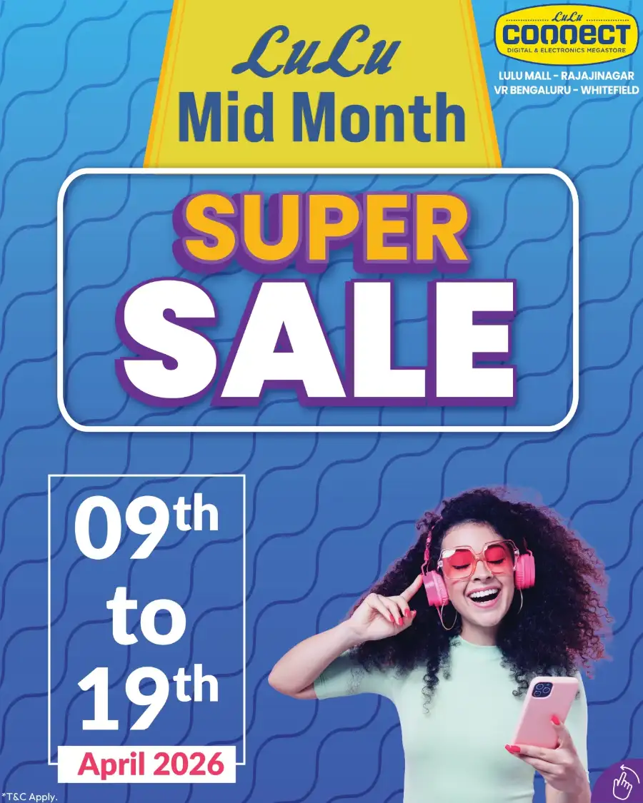 LuLu Connect Bengaluru Mid Month Super Sale | Ends 19th