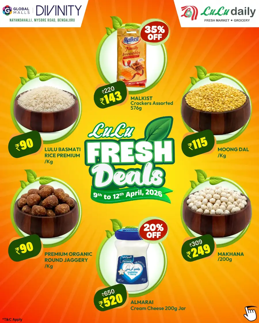 LuLu Daily Bengaluru Fresh Deals | Ends 12th