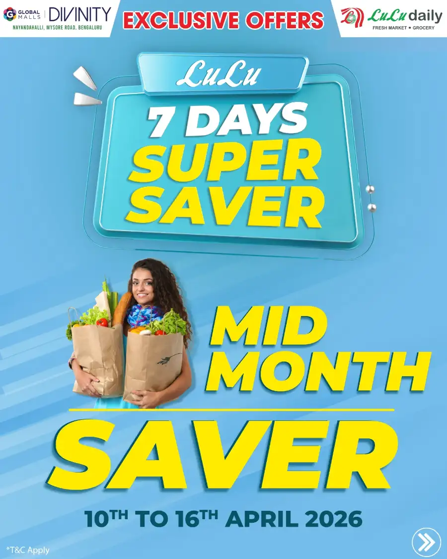 LuLu Daily Bengaluru Mid Month Saver | Ends 16th