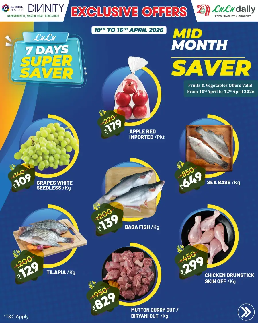LuLu Daily Bengaluru Mid Month Saver | Ends 16th