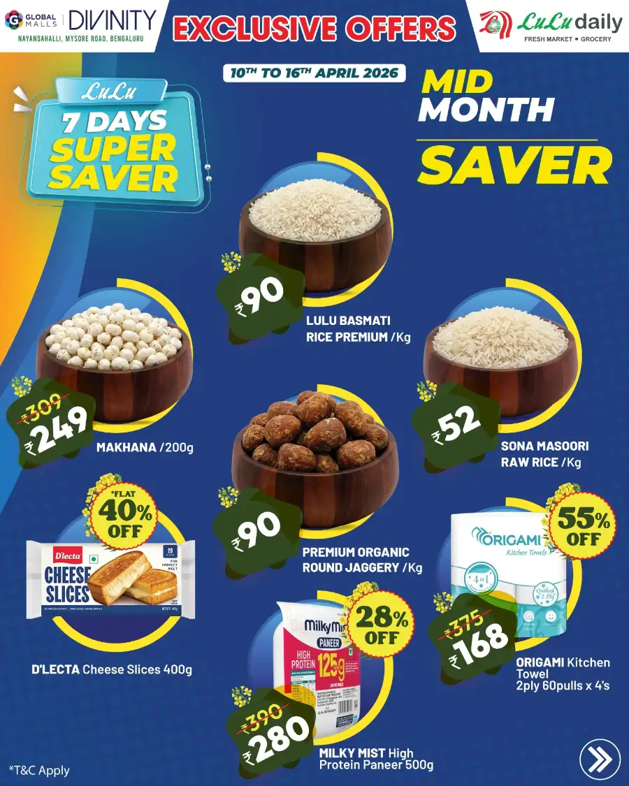LuLu Daily Bengaluru Mid Month Saver | Ends 16th