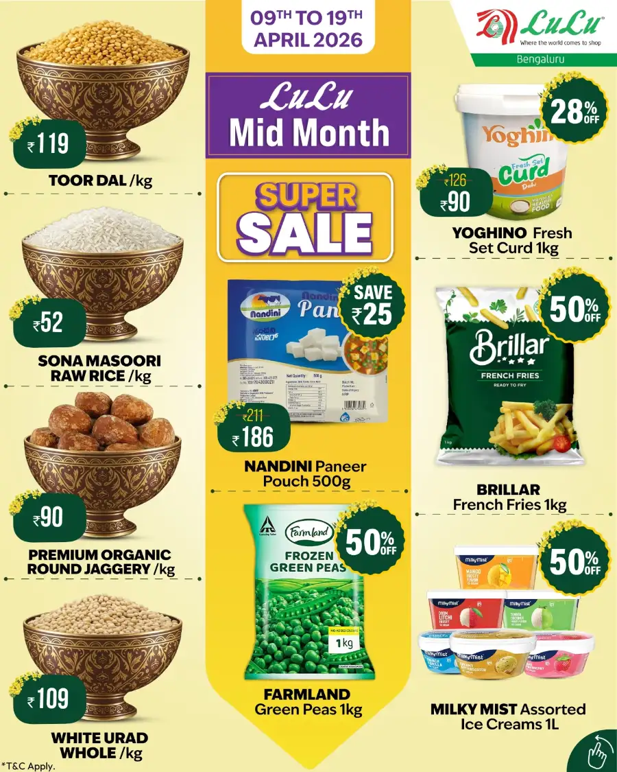 LuLu Bengaluru Mid Month Super Sale | Ends 19th