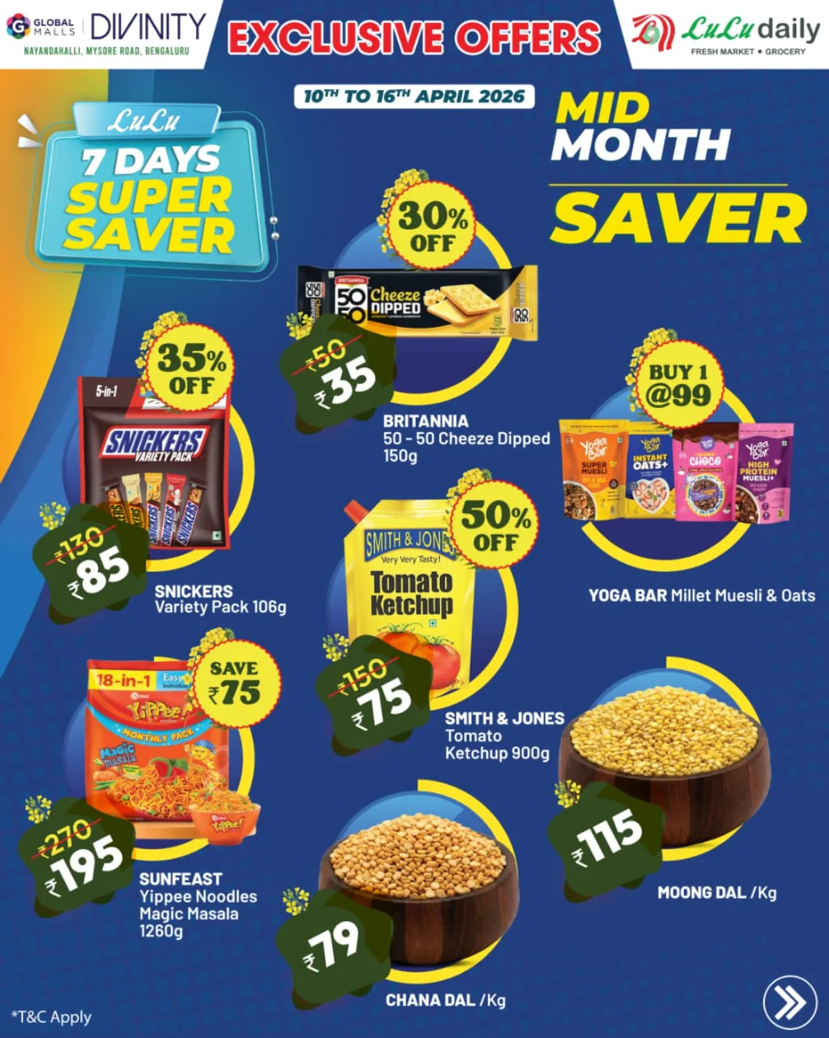 Lulu Global Mall Bengaluru - Mid-Month Super Saver Offers April 10-16
